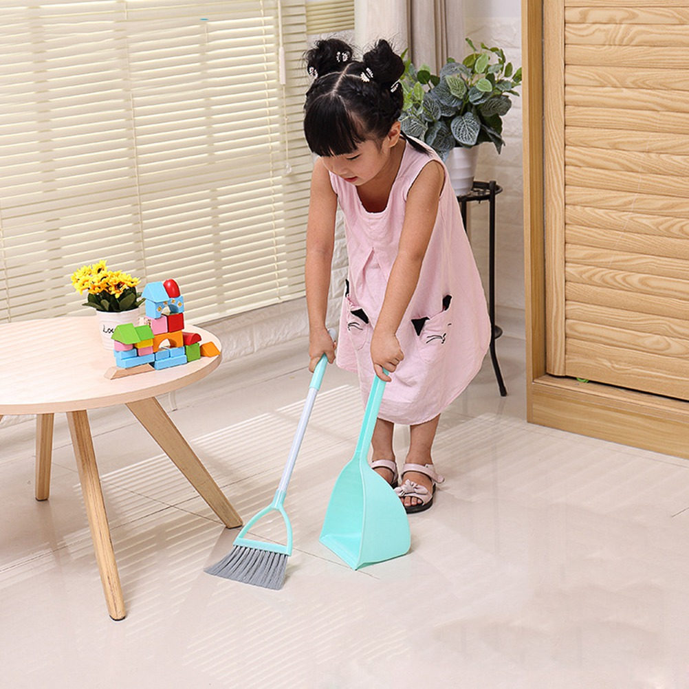Kids Outdoor Broom - Çocuk Süpürge Paspas Kombinasyonu Mini Süpürge