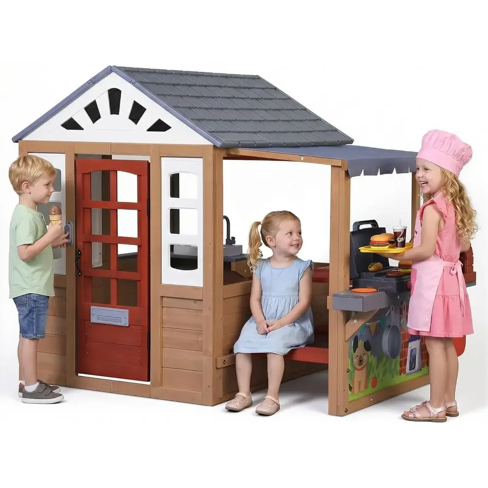 Kids Outdoor Play Table - Çocuklar için Açık Hava Ahşap Oyun