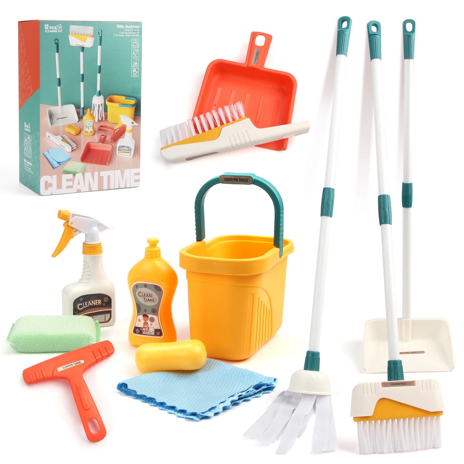 12 adet/takım Çocuklar Temizle - Kids Outdoor Broom incelemesi ve fiyatı